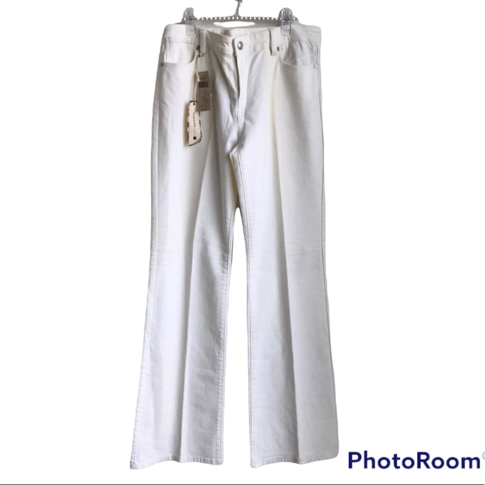 BCBGMAXAZRIA Woven Pant denim in Cloud size 32